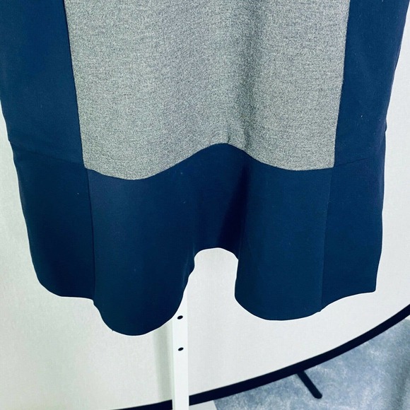 J.Crew Women's Dress Tweed Fit & Flare Gray Black Colorblock Crew Sleeveless 00 - Picture 4 of 6